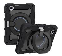 for Redmi Pad SE 8.7 inch 4G Shockproof Kids Case,Heavy Duty Full Protective Shockproof Case W 360° Rotating Handle Stand+Shoulder Strap,Black
