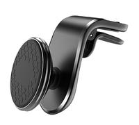 For RedMi Universal Phone Stand In Car Magnetic Holder Air Vent Clip Mount Rotation Cellphone GPS Support(Black 360 degree)