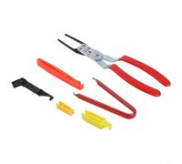 for Relay Extractor Pliers with Fuse Extraction Tool for Automotive Electrical Repairs - Stainless Steel, Insulated Red Handles, for Slim Angled for T