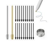 for Remarkable 2 Pen Tips,AHBTEYM Metal Tips,Replacement Nibs Refill Accessories for Remarkable 1/2 Stylus/Marker Plus/Scribe Pen-22Pcs(Gold/Sirvel)