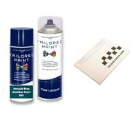 For Renault 2000-Present Blue Zanzibar Pearl RRF Aerosol Spray Paint Rattle Can With Wide Fan Spray Nozzle (Aerosol Paint + Lacquer)