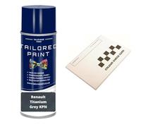 For Renault 2000-Present Titanium Grey KPN Aerosol Spray Paint Rattle Can With Wide Fan Spray Nozzle (Aerosol Paint)