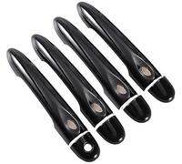 for Renault Captur Kaptur for Samsung QM3 2013-2020 Glossy Black Car Door Handle Cover 2014-2017 Car Door Handle Cover (Black 4dr 1 Key 4 Buttons)