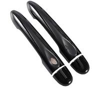 for Renault Captur Kaptur for Samsung QM3 2013-2020 Glossy Black Car Door Handle Cover 2014-2017 Car Door Handle Cover (Black 2dr No Key 1 Button)