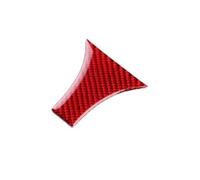 For Renault For Clio 4 2013-2018 Car Steering Wheel Trim | LHD RHD Button Frame Sticker(Bottom Red Carbon)