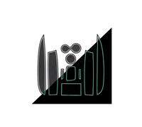 For Renault For Clio 4 Anti-Slip Gate Slot Cup Mat Door Groove Non-slip Pad Interior Car Accessories Coaster Mats 10pcs AZHEYC(White)