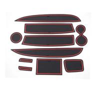 For Renault For Clio 4 Door Groove Mat Car Pad Carpet Interior Accessories Car door groove mat(Red)