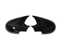For Renault For Clio For Campus 2005-2012 Car Sticker Rearview Side Mirror Cover Wing Cap Exterior Door Rear View Case Trim(Gloss Black)