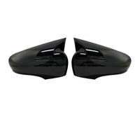 For Renault For Clio IV 4 Mk4 For Zoe For Captur 2012-2019 Rearview Mirror Cover Add On Side Wing Mirror Cover Caps 2X(Bright black)