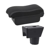 For Renault For Duster Car Armrest Box Curved Surface Storage Box Interior Retrofit Accessories WEFOLCC(C3 black white NOUSB)