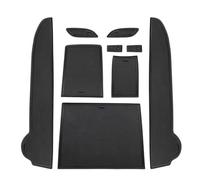 For Renault For Kwid For E-Tech Car Interior Accessories Door Groove Gate Mats Anti-slip Slot Pads(Black)