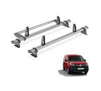 For Renault Kangoo 2009-2021 Roof Rack 2x Bars & Loadstops | Only fits L3 Maxi Wheelbase with Barn Doors models, Van Guard, Heavy Duty Steel Roof Bars with loadstops