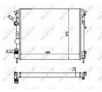 FOR RENAULT LOGAN Mk1 1.5D 2006 on Radiator 6001545765 7711134408