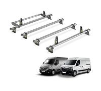 For Renault Master 2010-2024 Roof Rack Van Guard Ulti 4x Bars & Roller