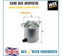 For Renault Megane 2003-2025 1.5 2.0 Wix FUEL Filter Wf8391