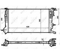 FOR RENAULT MEGANE CC Mk3 1.5D 2008 on K9K846 Radiator 214100002R