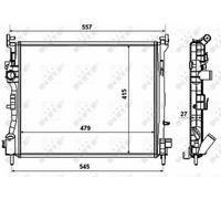 FOR RENAULT THALIA Mk1 1.5D 2001 on Radiator 7711497455 8200245596
