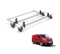 For Renault Trafic 2014+ Roof Rack Rhino Kammbar Fleet 2 Bars + Roller