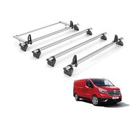 For Renault Trafic 2014+ Roof Rack Rhino Kammbar Fleet 4 Bars + Roller