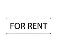 For Rent Sign For House (With Strong Adhesive Tape), 3" X 10" Premium Durable For Home & Office,Acrylic Signs For Front Door/Wall/Window, Clear And Easy To Read