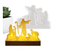 For Resin | Reusable Home Decorations Easter Jesus | Non-Stick Wax and Soap Mould - for Cement Plaster Chocolate Decoration Home Kitchen Office Holiday Party