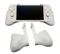 For Retroid Pocket 5 Grip Case Cover, 3D Printing Grip Protective Cover Stand Holder for Retroid Pocket 5 Handheld Game Accessories (White)