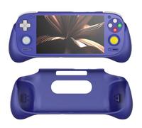 for Retroid Pocket 5 Grip Case Cover, Retroid Grip Protective Case Soft TPU Shell Protector Stand Holder for RP5 Game Console Accessories (Purple)