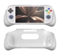for Retroid Pocket 5 Grip Case Cover, Retroid Grip Protective Case Soft TPU Shell Protector Stand Holder for RP5 Game Console Accessories (White)