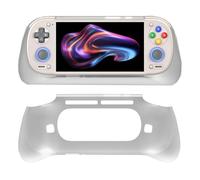 for Retroid Pocket 6 Grip Case Cover, Retroid Grip Protective Case Soft TPU Shell Protector Stand Holder for RP6 Game Console Accessories (Translucent White)
