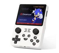 For RG353V Retro Handheld Game Console - Dual System Android 11 & Linux, 3.5 Inch IPS Display, 16G+64G SD Card, 2.4G/5G WiFi, Bluetooth 4.2, 3200mAh Battery, Supports Over 30000 Retro Games - White