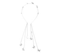For Rhinestone Hair Band For Butterfly Hair Band Shinning Long Hoop Headband Thin Headband For Girls Hair Accesso Shinning Hair Hoops For Women Silver Color Hair Hoops For Women Rhinestone Hair