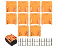 For Ridgid 18V Battery Mounting Bracket For Wall Or Bench Installation Supporting Standard 18V Cordless Tool Battery Packs(10PCS)