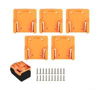 For Ridgid 18V Battery Mounting Bracket For Wall Or Bench Installation Supporting Standard 18V Cordless Tool Battery Packs(5PCS)