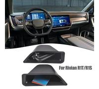 For Rivian R1T and R1S ABS Car Door Storage Box Organizer, 2-Pack, Black