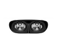 For Road For Glide For FLTR 1998-2013 Motorcycle Headlight Assembly 5.75 Inch Lights Accessories Dual Motorcycle Headlight Headlamp(Black)
