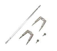 For Roasting Fork Component for Electric Ovens and Air Fryers Smooth Rotation Stainless Steel Design (26cm)