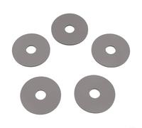 For Roca Dual Flush Valve Toilet Seal Replacement Kit 5 Pack Rubber Gaskets for D1D D2D Diaphragm Washer AH0007100R Base Sealing Washers Black ID 0.67" OD 2.6"