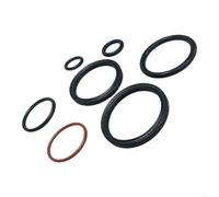 For RockShox for sram Rear Shock Seal Kit, Rubber for service Parts, for | Deluxe for monarch, Precision Fit Dust Protection, Smooth Rebound Performance, Black Red, DIY Maintenance Kit, for Cycling Su
