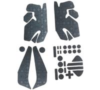 for Rog Ally Protective Sticker Anti-Slip Sticker Gamepad Handle Grips Skin Sticker Cover (Snowflake Pattern Black)