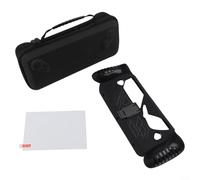 For ROG For Xbox Ally-X Console Protection Bundle Including Case Tempered Glass Screen Protector and Storage Pouch (Black)