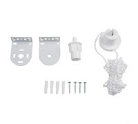 for Roller Blind Fitting Kit for 28mm 32mm Tubes - for Complete Repair Set with Brackets Chain Safety Device White Plastic Home Office Window Covering Spare Parts(32mm)