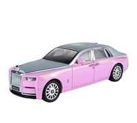For Rolls-Royce Phantom 1:20 Alloy Diecast Car Model Sound Light Pink Purple Girl Toy Vehicle Gifts(Pink)