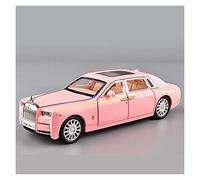 For Rolls Royce Phantom 1 32 Simulation Diecast Alloy Car Model Sound And Light Collection Kids Toys Gift Mini Replica Toys(Pink)