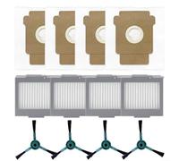 For Roomba Max 705 Replacement Parts Kit Compatible With For Vac Side Brush Filter Dust Bag Set Nylon Plastic Microfibre Non Woven Fabric(A)