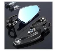 For Royal Enfield Bullet/Meteor/Classic 350 500 1 Pair Motorcycle Rearview Mirrors Universal Scooter Bar End Handlebar Mirror(H)