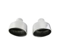 For RS3 For RS4 RS5 A4 A5 A6 1 Pair Stainless Steel 304 Exhaust End Tip Universal Car 2.5inch Oval Slant Muffler Tail Pipe(DJ3027f-LR)