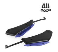 For RSV4 RF RR 2015-2020 Motorcycle Side Down Force Spoilers Front Winglet Downforce Fairing Aerodynamic Fixed Wing Side Cowling Side Fairing(Matte Black-blue)