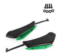 For RSV4 RF RR 2015-2020 Motorcycle Side Down Force Spoilers Front Winglet Downforce Fairing Aerodynamic Fixed Wing Side Cowling Side Fairing(Matte Black-green)