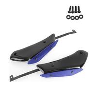 For RSV4 RF RR 2015-2020 Motorcycle Side Down Force Spoilers Front Winglet Downforce Fairing Aerodynamic Fixed Wing Side Cowling Side Fairing(Bright Black-blue)