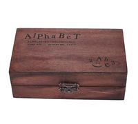 For Rubber Stamp Alphabet Number Symbol Wooden Box Set Print Style Wood Letter 70pcs